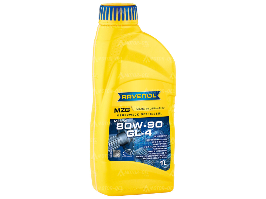 RAVENOL Mehrzweck-Getriebeöl  MZG SAE 80W-90 GL-4, 1 Ltr.