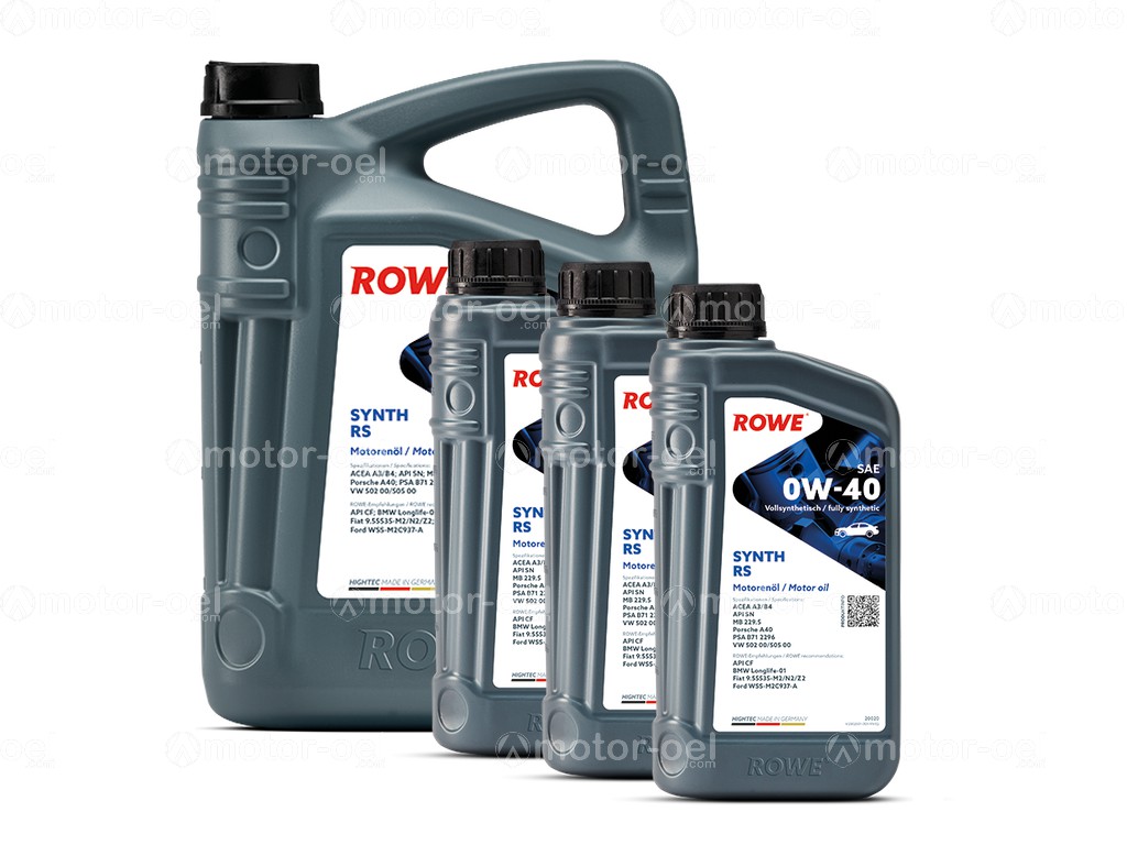ROWE HIGHTEC SYNTH RS SAE 0W-40, 8 Liter (5L+3L), 20020