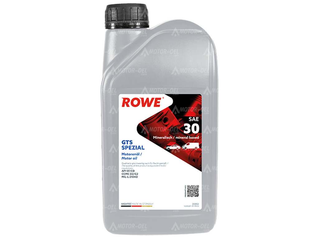 ROWE HIGHTEC GTS SPEZIAL SAE 30, 1 Liter, 20052