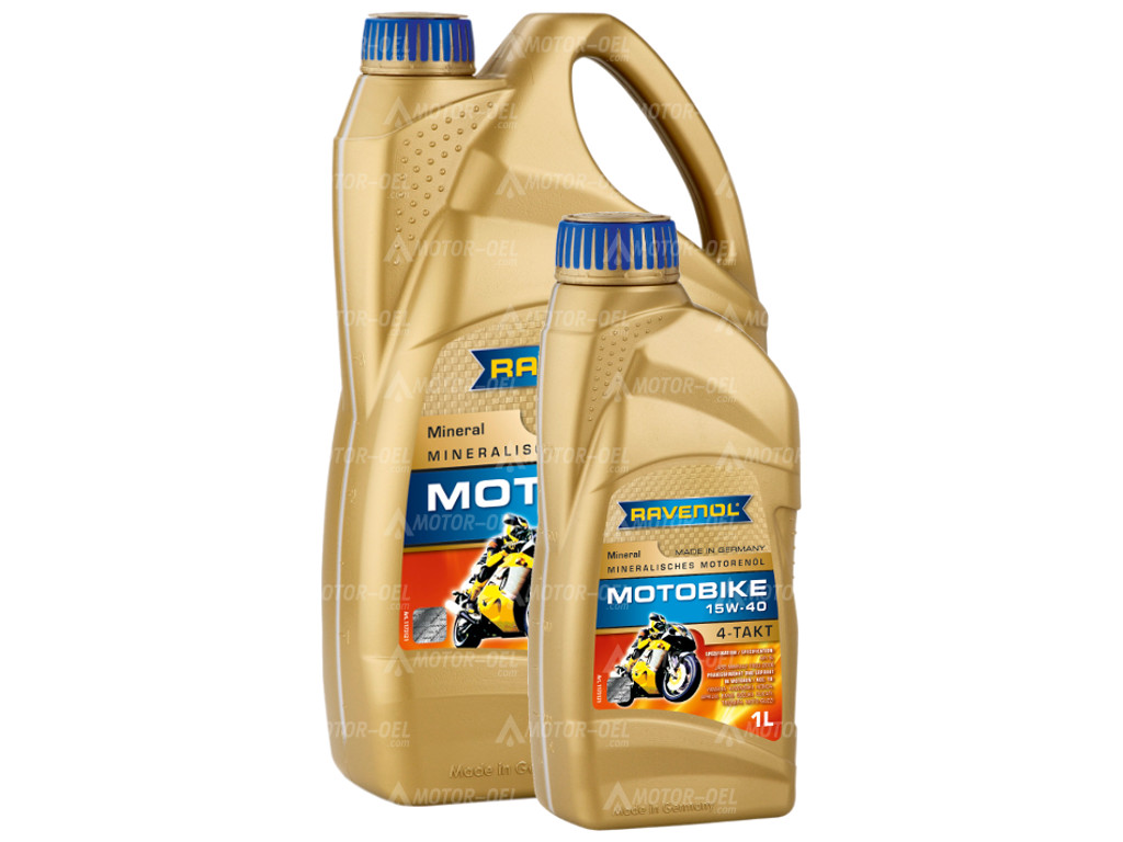 RAVENOL Motobike 4-T Mineral SAE 15W-40  5 (4+1) Ltr. RAVENOL Motobike 4-T Mineral SAE 15W-40  5 (4+1) Ltr.