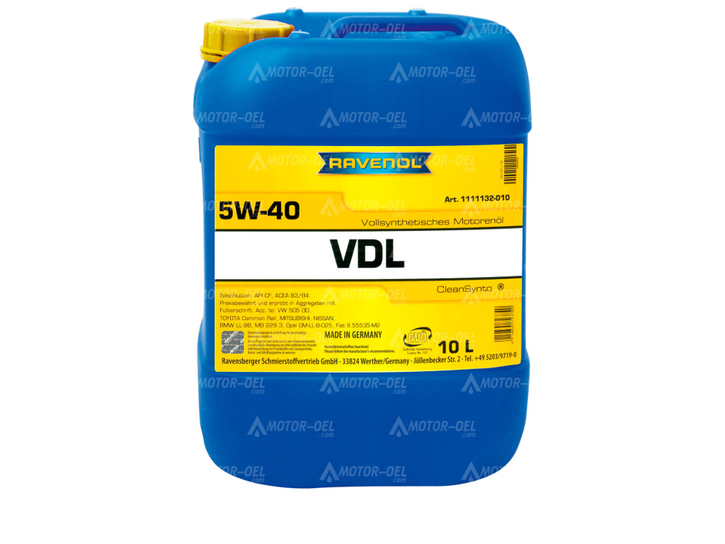10 Liter RAVENOL VDL SAE 5W-40 1111132
