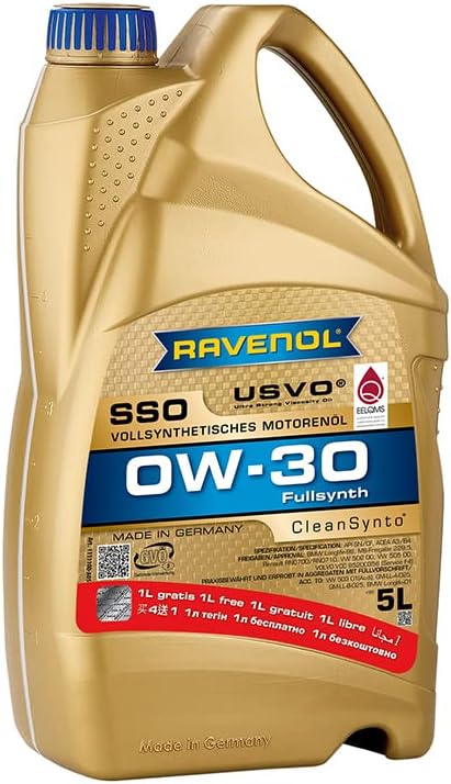 5 Liter RAVENOL SSO SAE 0W-30 AKTION 4+1, 1111100