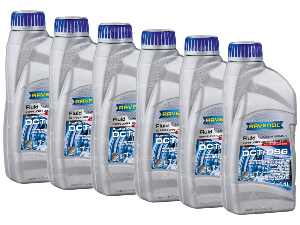 RAVENOL DCT/DSG Getriebe Fluid 6 Liter (6x1L) 1212106 RAVENOL DCT/DSG Getriebe Fluid 6 Liter (6x1L) 1212106