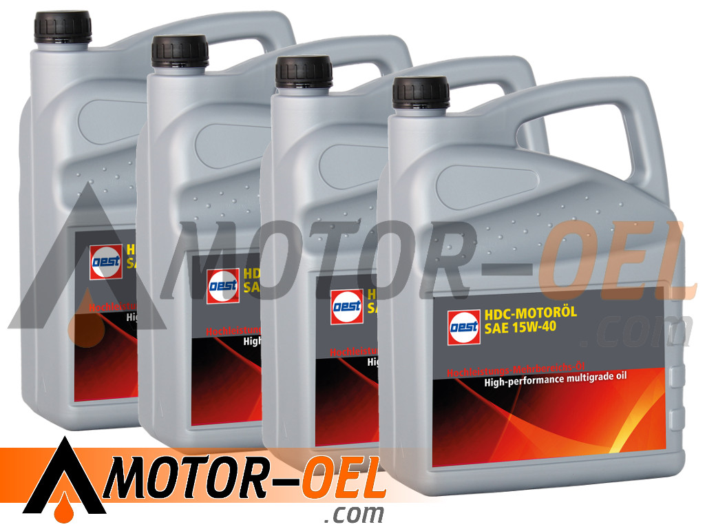 OEST HDC-MOTORÖL SAE 15W-40 4x5 Liter, 32074 OEST HDC-MOTORÖL SAE 15W-40 4x5 Liter, 32074