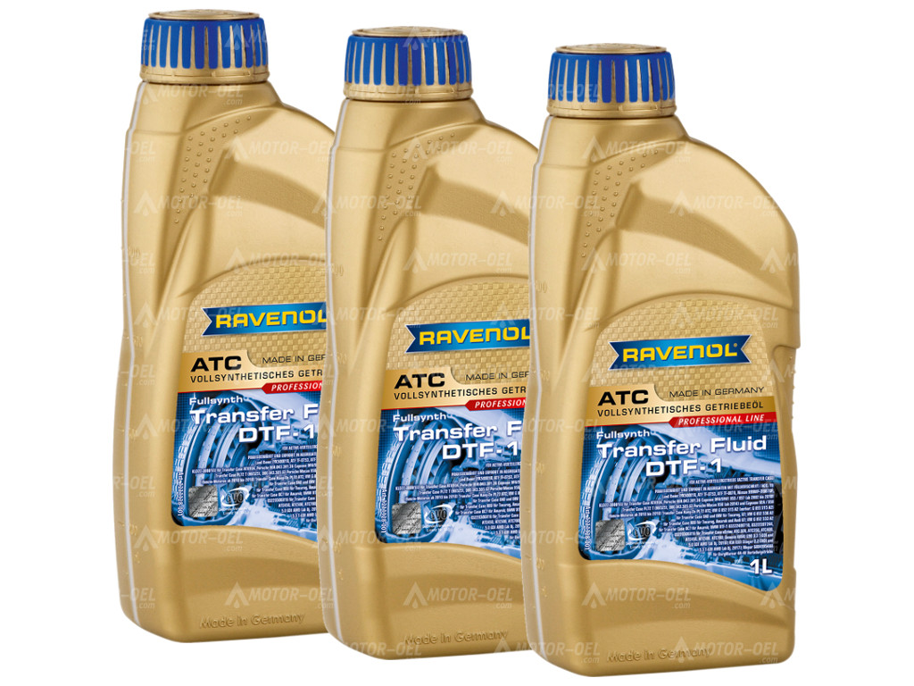 RAVENOL Transfer Fluid DTF-1 (Spezifikationrn ATF TF-0870), 3 Liter (3x1L), 1211128 RAVENOL Transfer Fluid DTF-1 (Spezifikationrn ATF TF-0870), 3 Liter (3x1L), 1211128