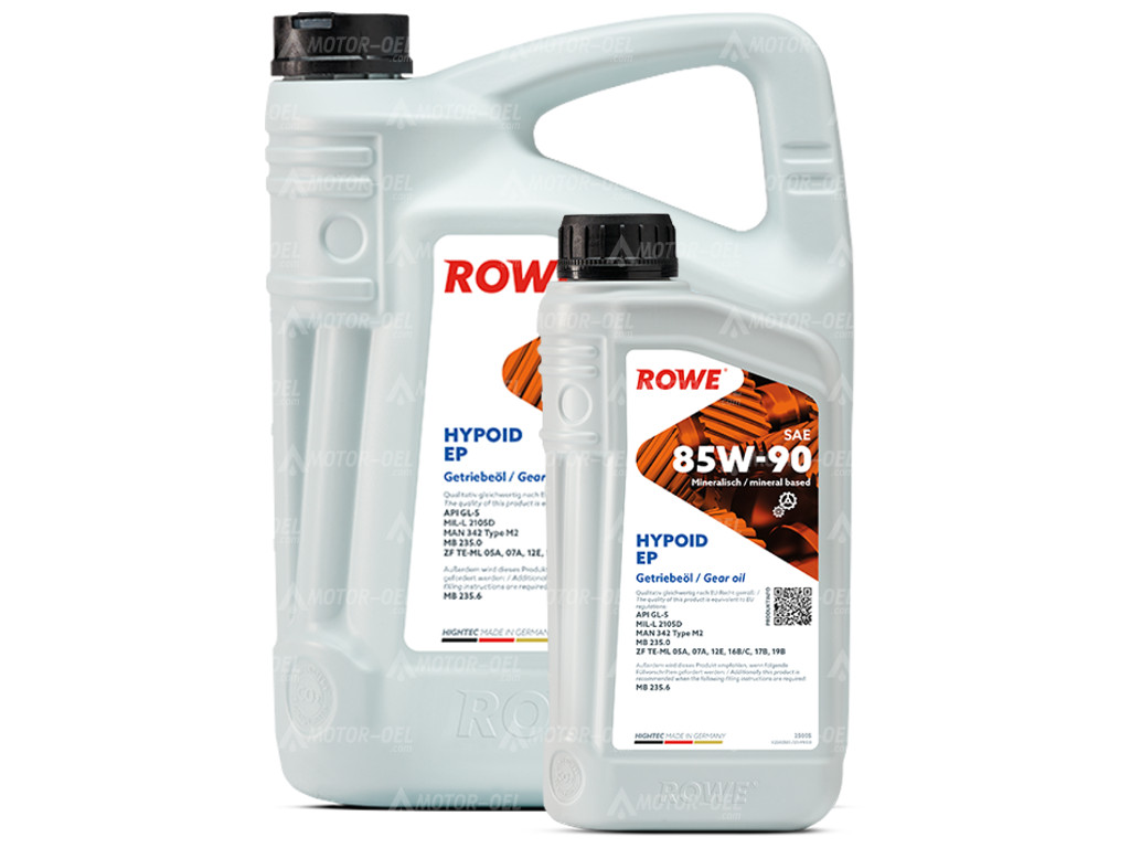 ROWE HIGHTEC HYPOID EP SAE 85W-90, 6 Liter (5L+1L), 25005 ROWE HIGHTEC HYPOID EP SAE 85W-90, 6 Liter (5L+1L), 25005