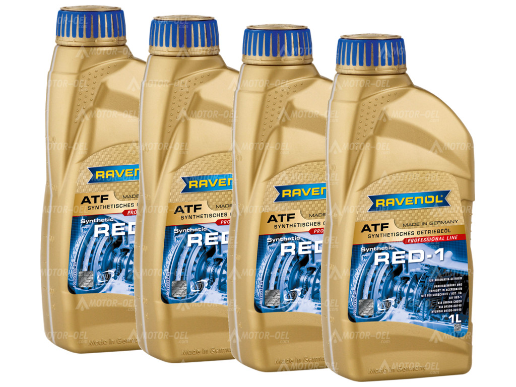 RAVENOL ATF RED-1  4 (4x1) Ltr. RAVENOL ATF RED-1  4 (4x1) Ltr.