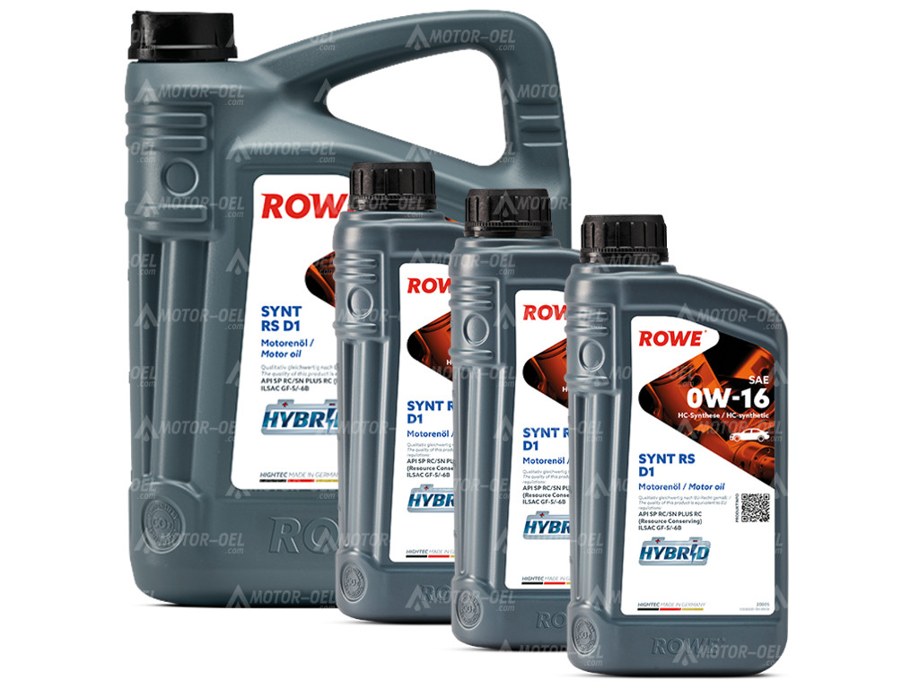 ROWE HIGHTEC SYNT RS D1 SAE 0W-16, 8 Liter (5L+3L), 20005