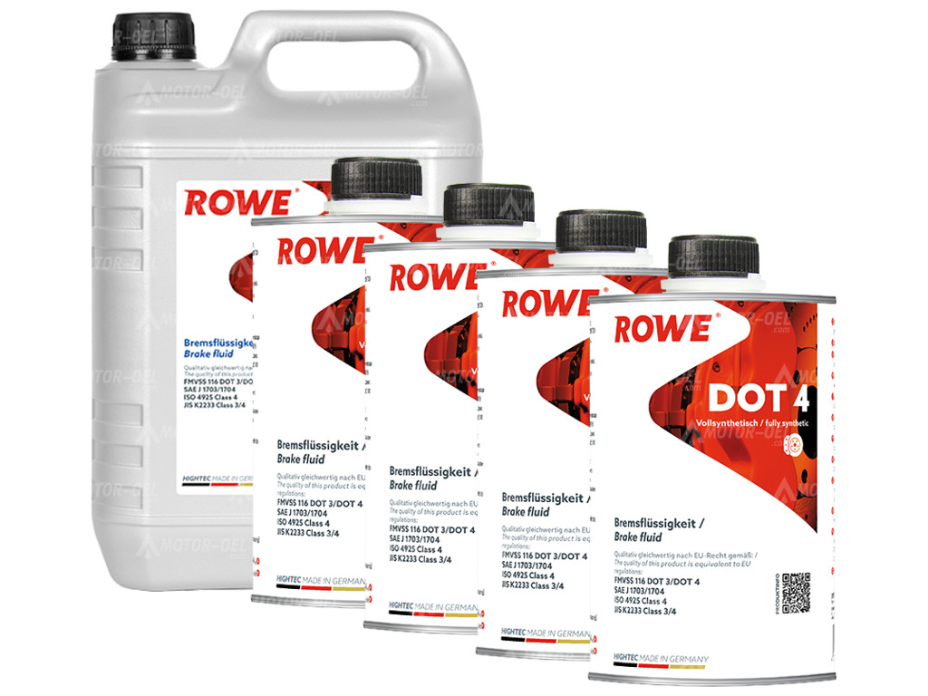 ROWE HIGHTEC DOT 4, 9 Liter (5L+4L), 25109 ROWE HIGHTEC DOT 4, 9 Liter (5L+4L), 25109