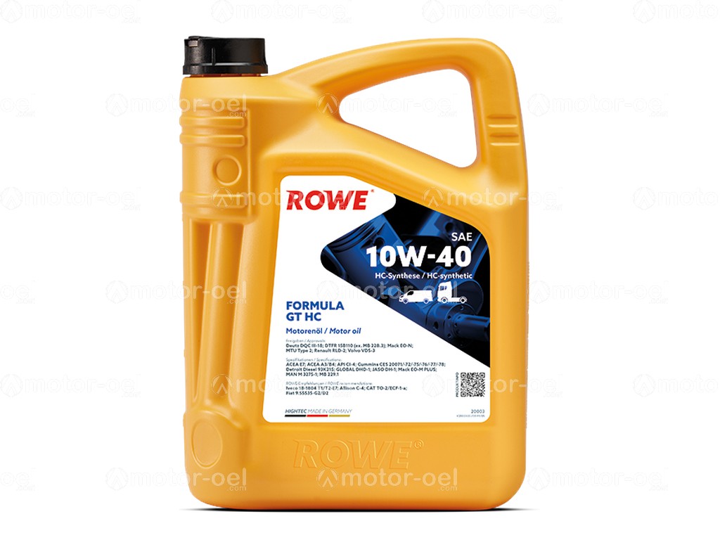 ROWE HIGHTEC FORMULA GT SAE 10W-40 HC, 5 Liter, 20003