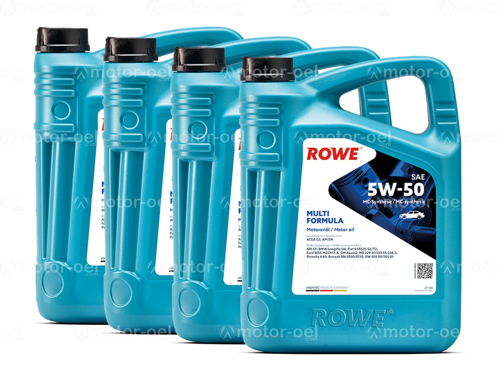 ROWE HIGHTEC MULTI FORMULA SAE 5W-50, 20 Liter (4x5L), 20148