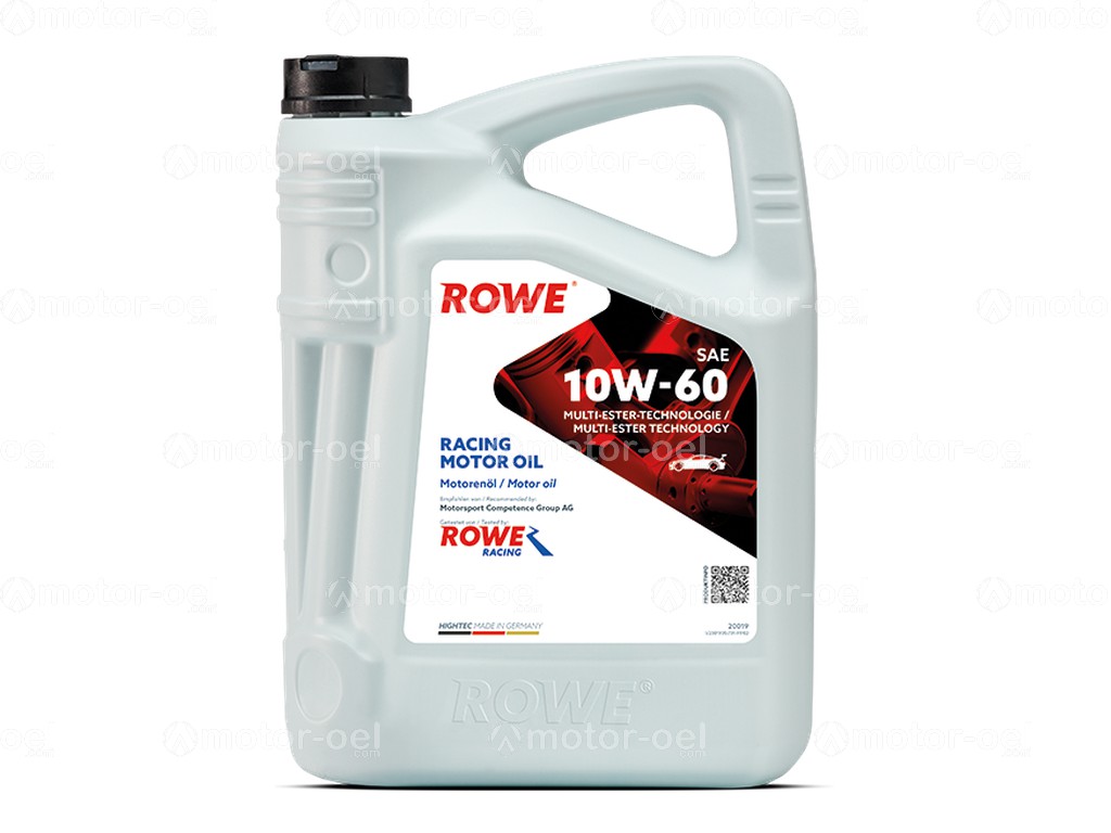 ROWE HIGHTEC RACING MOTOR OIL SAE 10W-60, 5 Liter, 20019