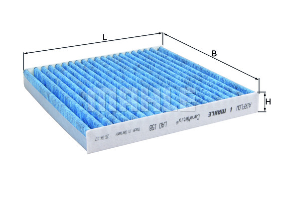 MAHLE CareMetix® LAO 158 Innenraumfilter mit S5-Breitband-Technologie