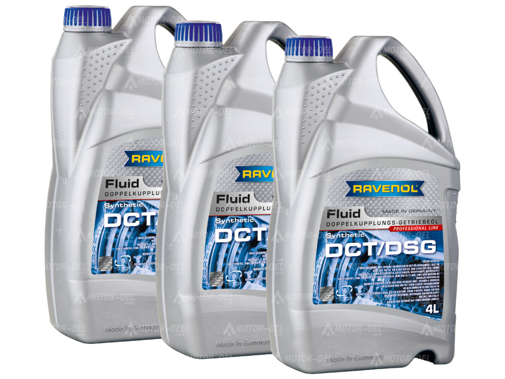 RAVENOL DCT/DSG Getriebe Fluid 12 Liter (3x4L) 1212106 RAVENOL DCT/DSG Getriebe Fluid 12 Liter (3x4L) 1212106