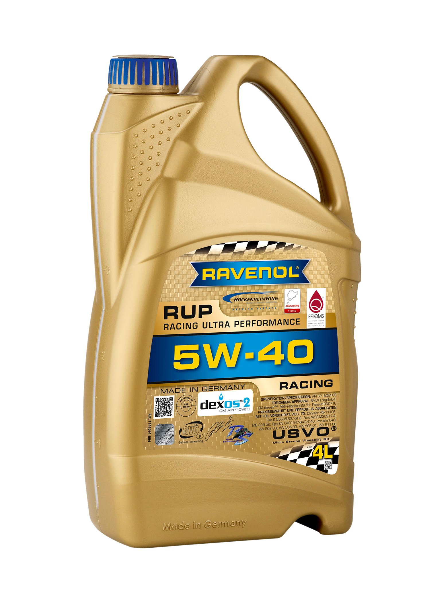 RAVENOL RUP Racing Ultra Performance SAE 5W-40, 5 Liter (4L+1L), 1141091