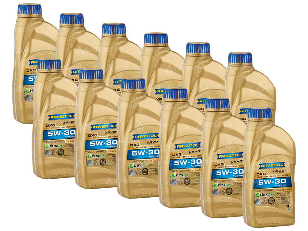 RAVENOL DXG SAE 5W-30, 12 Liter (12x1L), 1111124