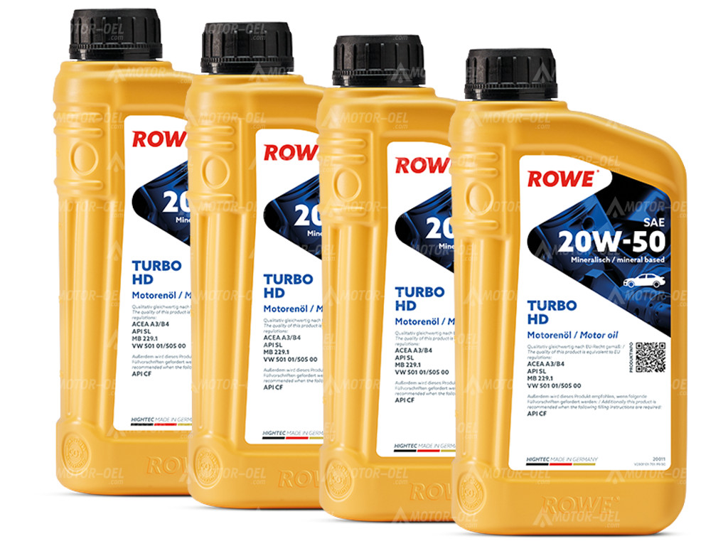 ROWE HIGHTEC TURBO HD SAE 20W-50, 4 Liter (4x1L), 20011