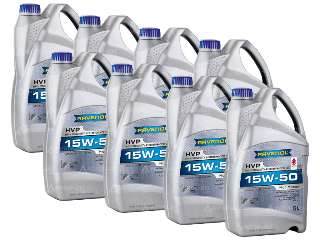 RAVENOL HVP High Viscosity Performance Oil SAE 15W-50 40 (8x5) Ltr. RAVENOL HVP High Viscosity Performance Oil SAE 15W-50 40 (8x5) Ltr.