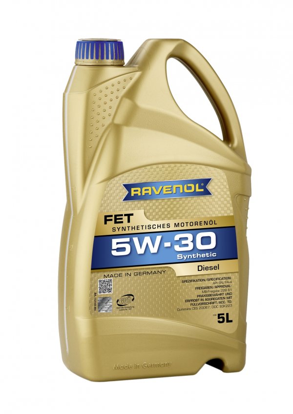 RAVENOL FET Fuel Efficiency Truck SAE 5W-30 5 Liter, 1121105