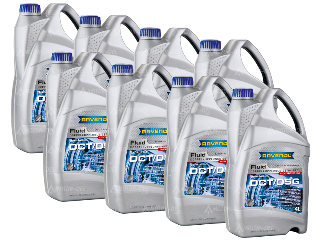 RAVENOL DCT/DSG Getriebe Fluid 32 Liter (8x4L) 1212106 RAVENOL DCT/DSG Getriebe Fluid 32 Liter (8x4L) 1212106