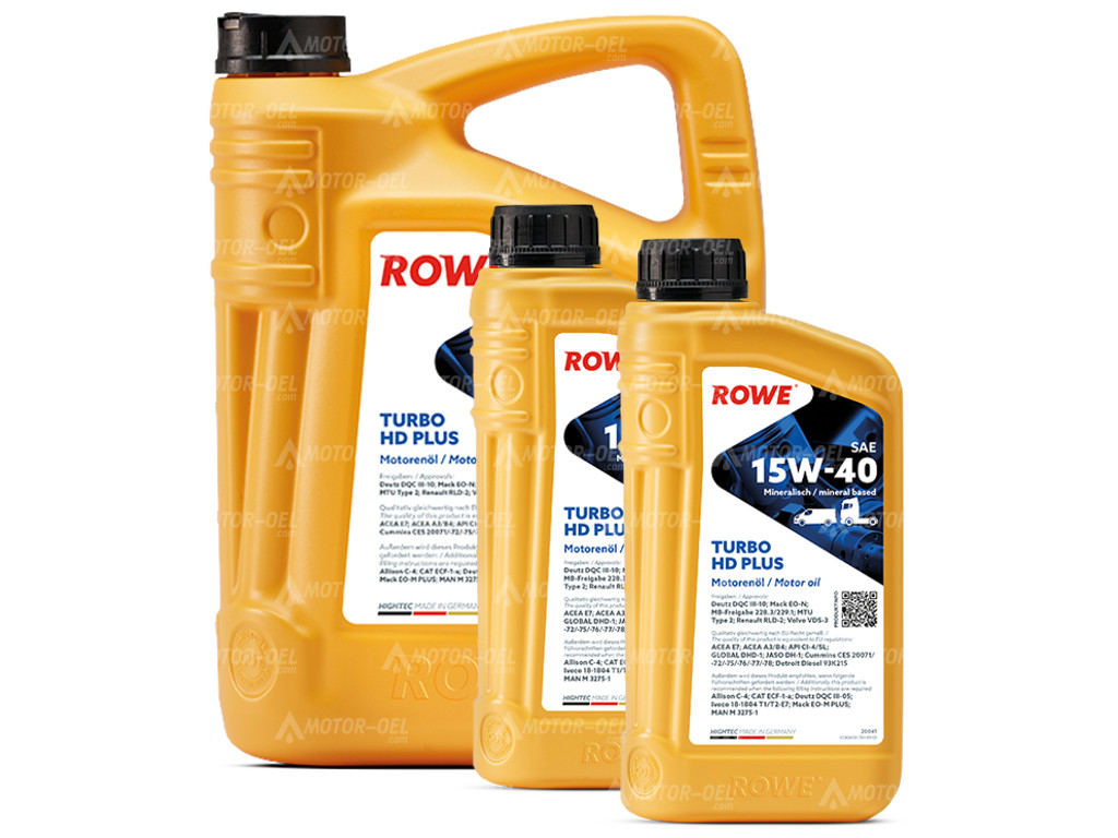 ROWE HIGHTEC TURBO HD SAE 15W-40 PLUS, 7 Liter (5L+2L), 20041 ROWE HIGHTEC TURBO HD SAE 15W-40 PLUS, 7 Liter (5L+2L), 20041