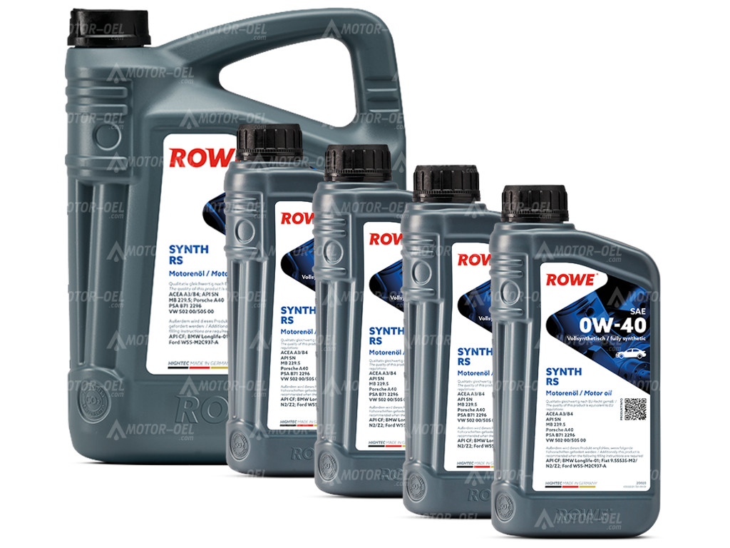 ROWE HIGHTEC SYNTH RS SAE 0W-40, 9 Liter (5L+4L), 20020