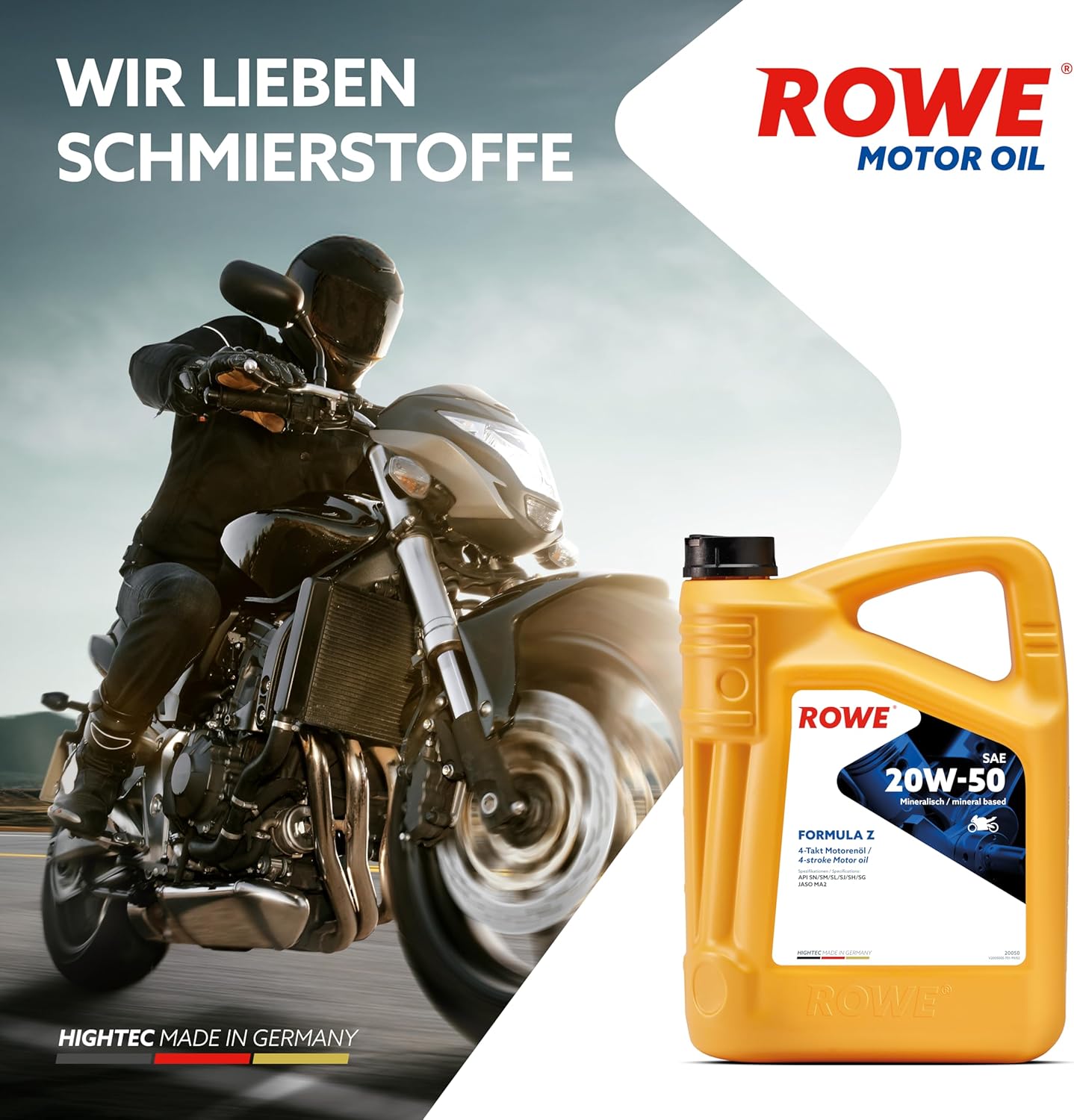 ROWE HIGHTEC FORMULA SAE 20W-50 Z, 40 Liter (8x5L), 20050