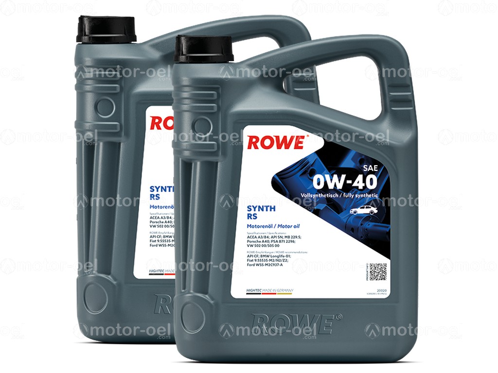 ROWE HIGHTEC SYNTH RS SAE 0W-40, 10 Liter (2x5L), 20020
