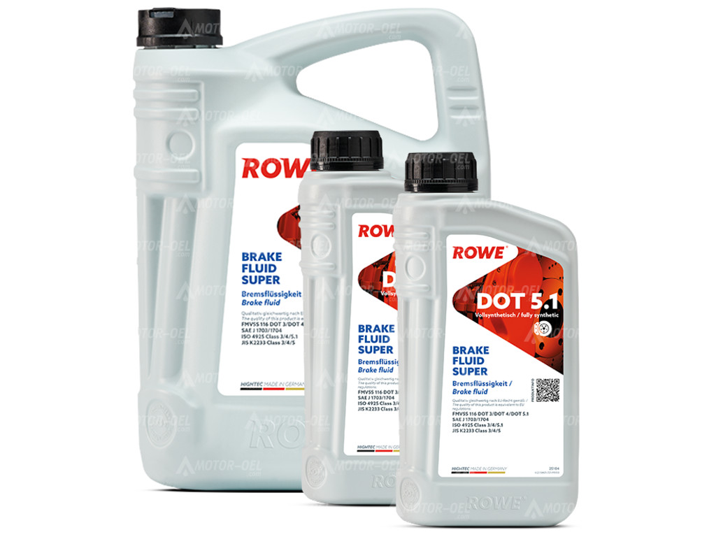 ROWE HIGHTEC BRAKE FLUID SUPER DOT 5.1, 7 Liter (5L+2L), 25104