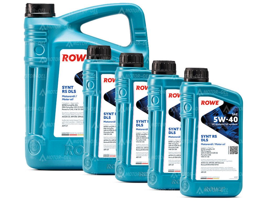ROWE HIGHTEC SYNT RS DLS SAE 5W-40, 9 Liter (5L+4L), 20307
