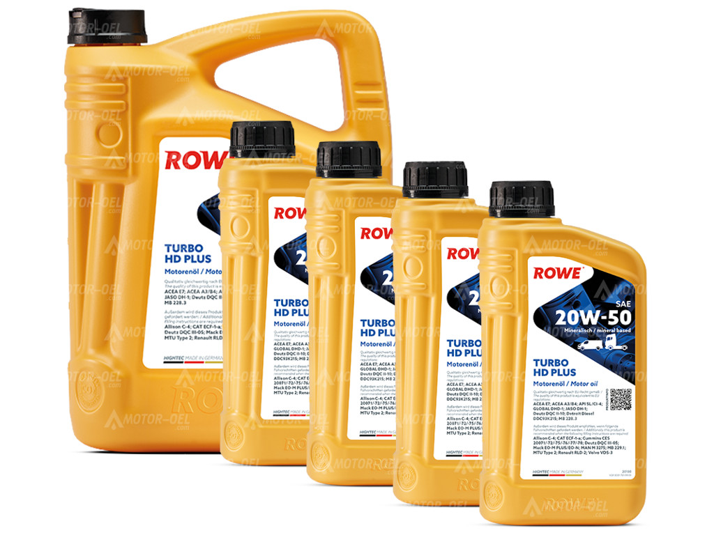 9 Liter (5+4) ROWE HIGHTEC TURBO HD SAE 20W-50 PLUS 20130
