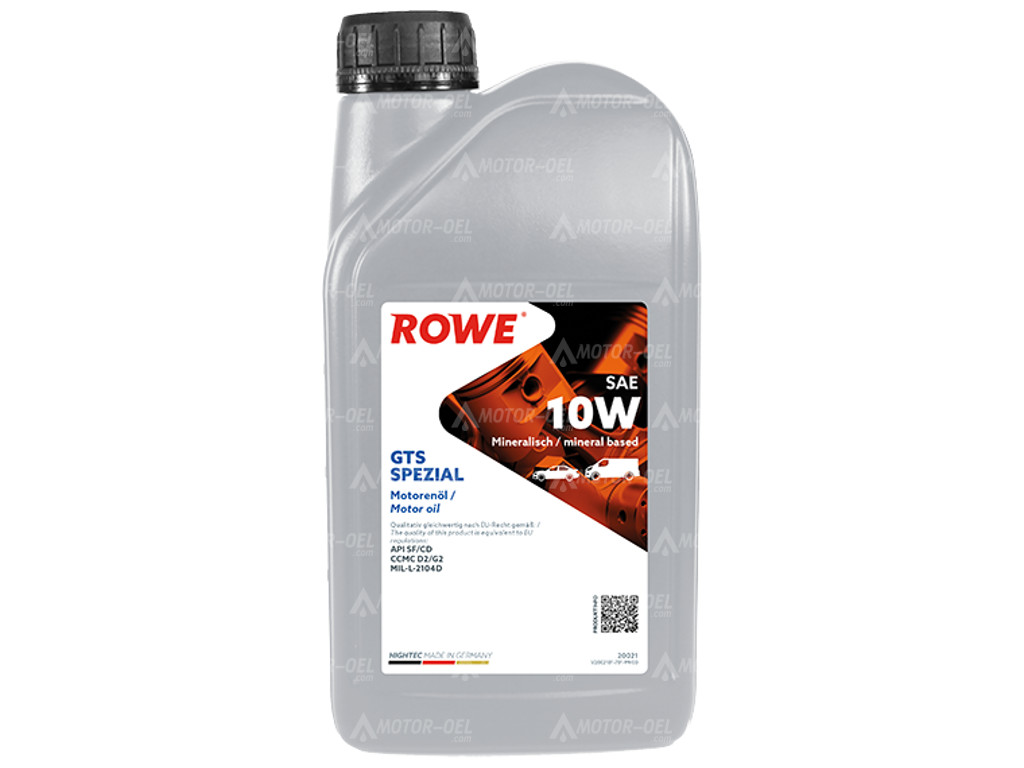 ROWE HIGHTEC GTS SPEZIAL SAE 10W 1 Liter, 20021