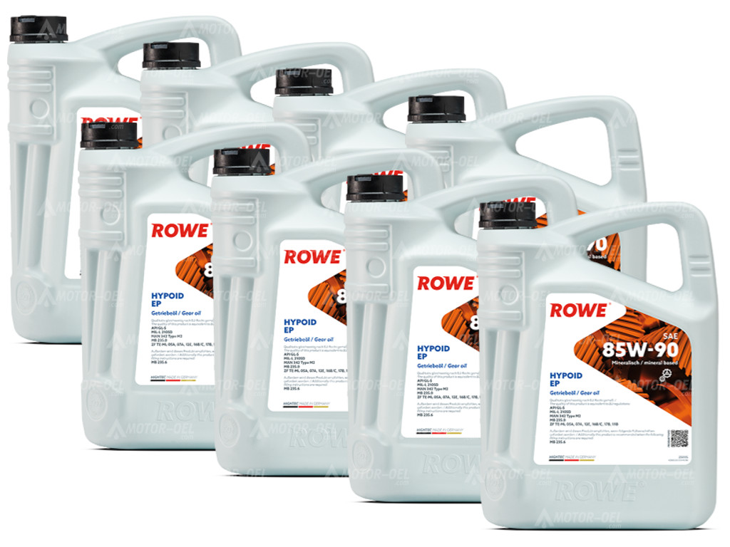 ROWE HIGHTEC HYPOID EP SAE 85W-90, 40 Liter (8x5L), 25005