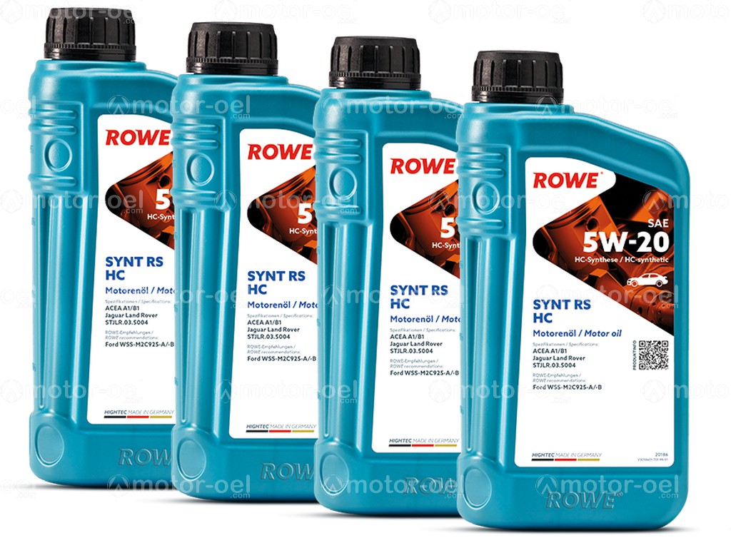 ROWE HIGHTEC SYNT RS HC SAE 5W-20, 4 Liter (4x1L), 20186