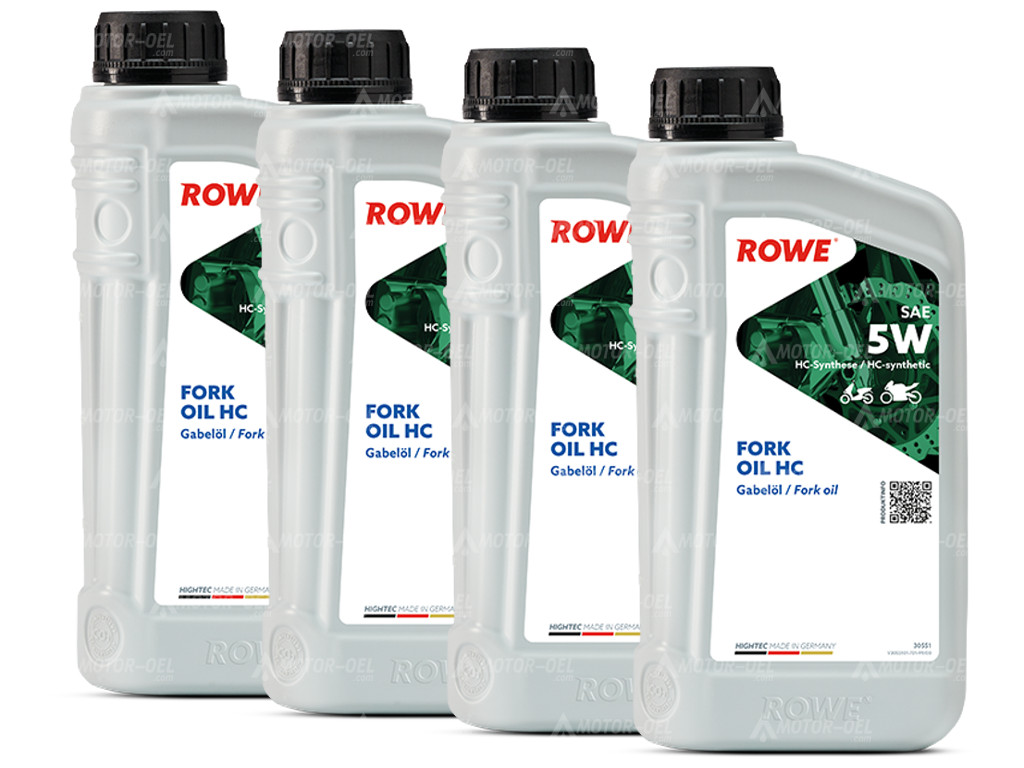 ROWE HIGHTEC FORK OIL 5W HC, 4 Liter (4x1L), 30551