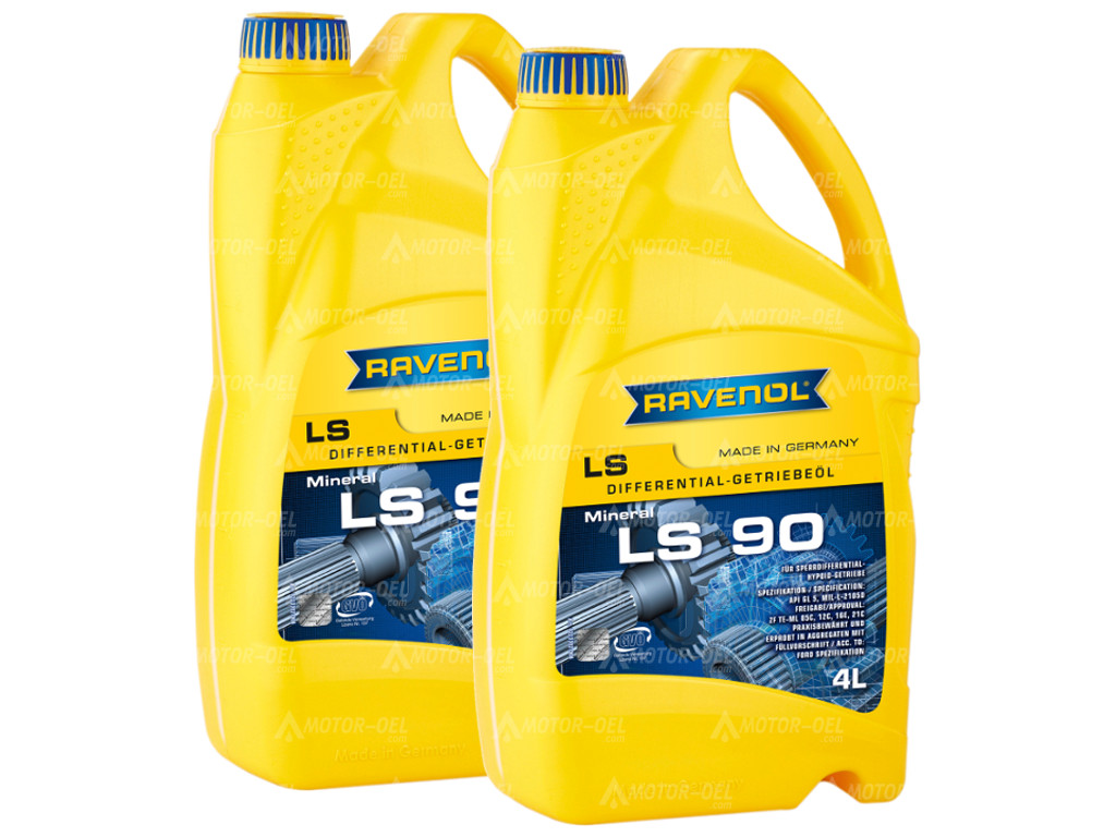 RAVENOL Sperrdifferential-Hypoid-Getriebeoel LS 90 8 (2x4) Ltr.