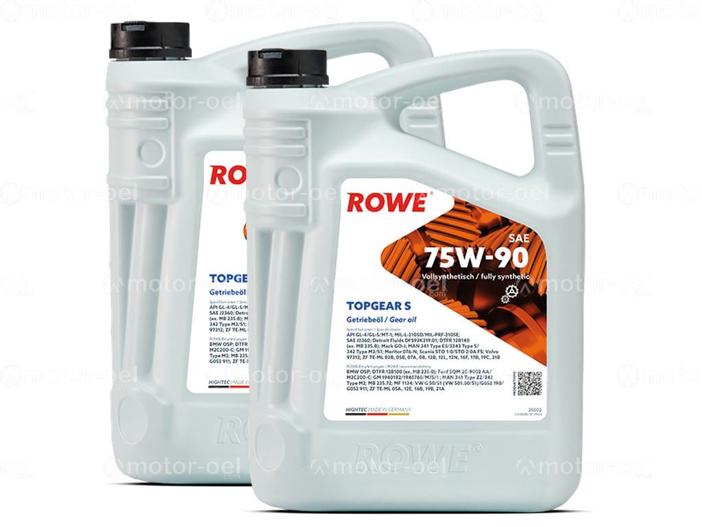 ROWE HIGHTEC TOPGEAR SAE 75W-90 S, 10 Liter (2x5L), 25002