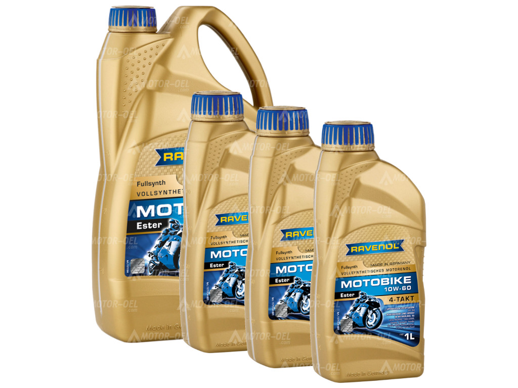 RAVENOL Motobike 4-T Ester SAE 10W-60 7 (4+3) Ltr.