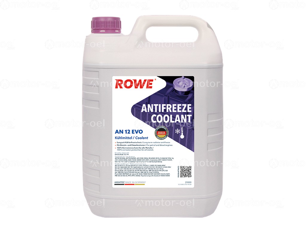 5 Liter ROWE HIGHTEC ANTIFREEZE COOLANT AN 12 EVO, 21080