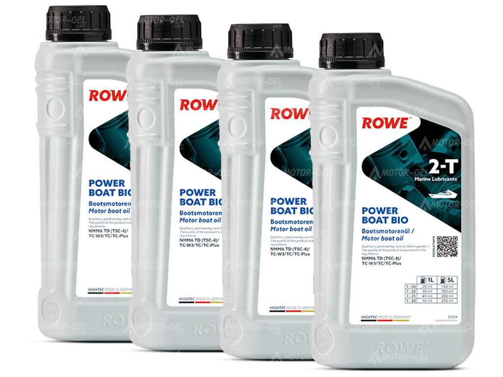 ROWE HIGHTEC POWER BOAT 2-T BIO, 4 Liter (4x1L), 20034