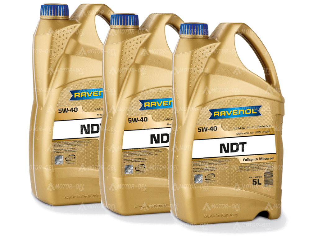 RAVENOL NDT Nord Duty Truck SAE 5W-40, 15 Liter (3x5L), 1122103