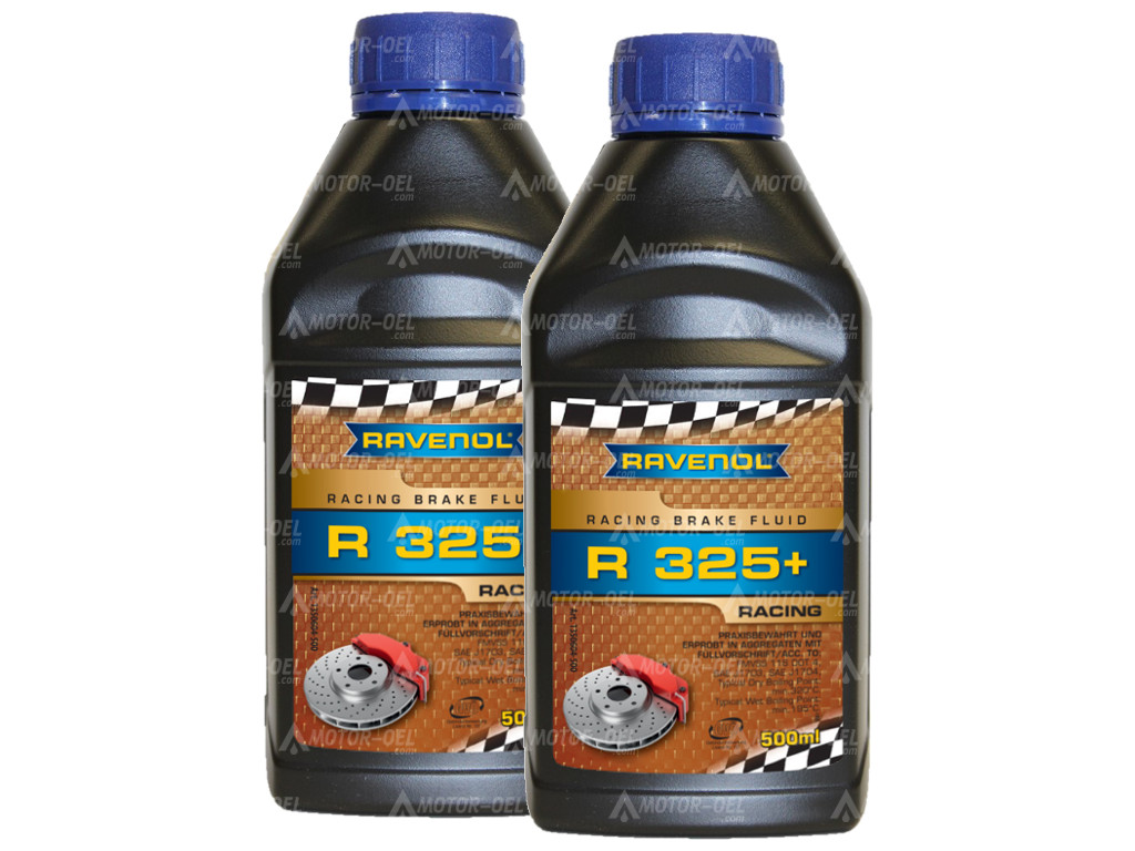 RAVENOL Racing Brake Fluid R 325+, 1 Liter (2x0,5L), Bremsflüssigkeit RAVENOL Racing Brake Fluid R 325+, 1 Liter (2x0,5L), Bremsflüssigkeit