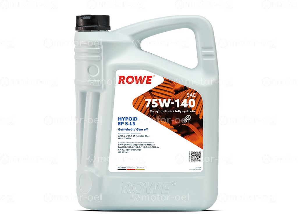 ROWE HIGHTEC HYPOID EP SAE 75W-140 S-LS, 5 Liter, 25029
