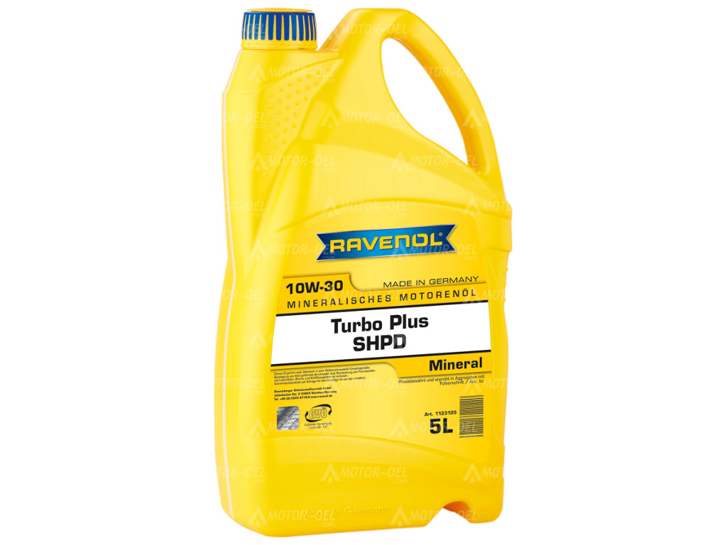 RAVENOL Turbo Plus SHPD SAE 10W-30  5 Ltr. RAVENOL Turbo Plus SHPD SAE 10W-30  5 Ltr.