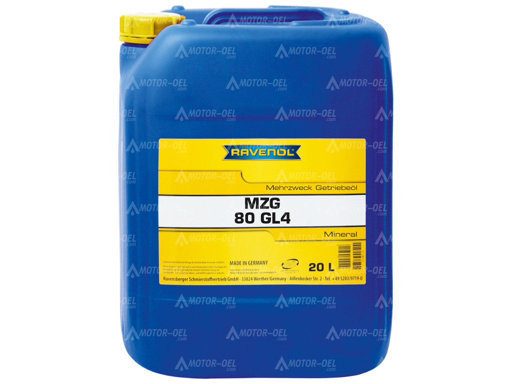RAVENOL Mehrzweck-Getriebeöl MZG SAE 80 GL-4, 20 Liter, 1223101 RAVENOL Mehrzweck-Getriebeöl MZG SAE 80 GL-4, 20 Liter, 1223101