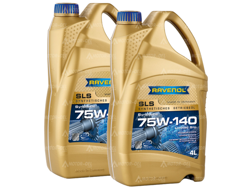 RAVENOL Getriebeoel SLS SAE 75W-140 GL 5 LS, 8 (2x4) Ltr.