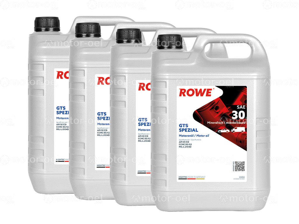 ROWE HIGHTEC GTS SPEZIAL SAE 30, 20 Liter (4x5L), 20052