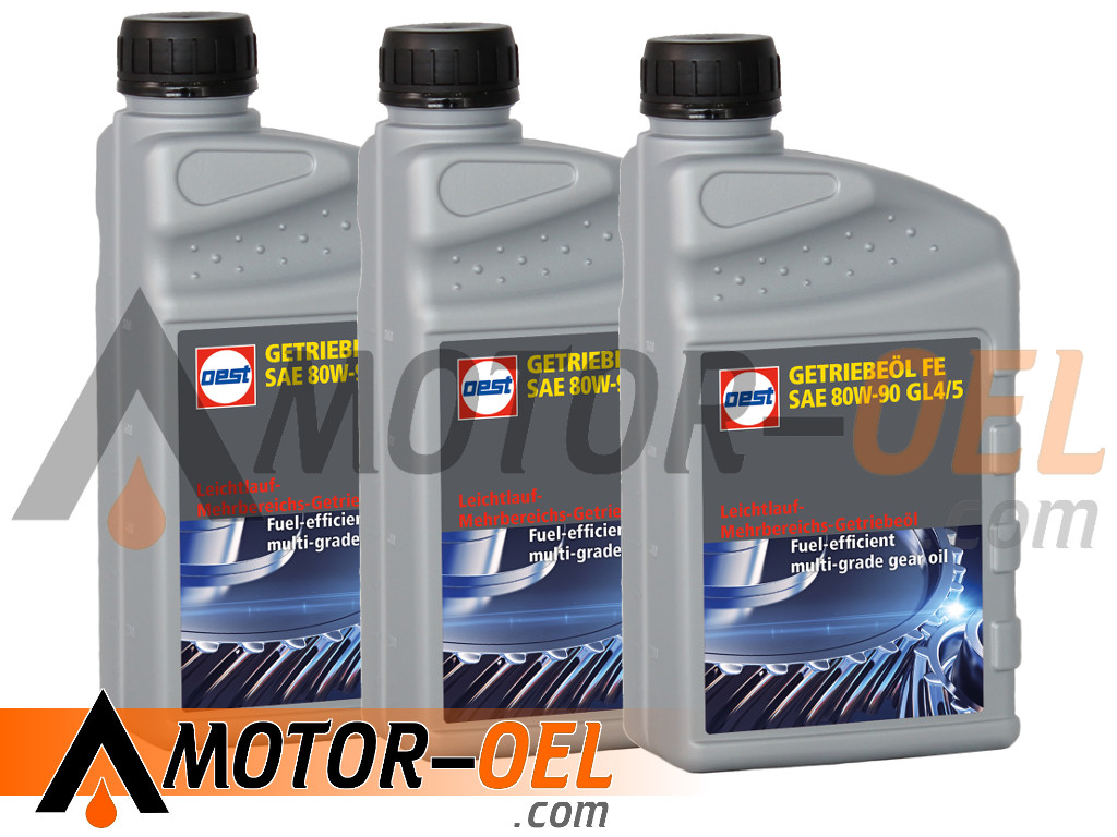 OEST GETRIEBEÖL FE 80W-90 GL4/5 3x1 Liter, 37228