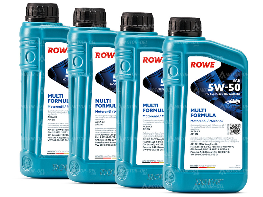 ROWE HIGHTEC MULTI FORMULA SAE 5W-50, 4 Liter (4x1L), 20148