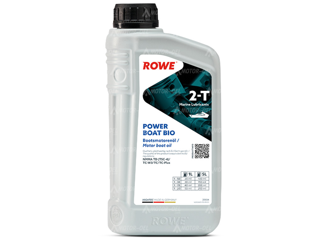 ROWE HIGHTEC POWER BOAT 2-T BIO, 1 Liter, 20034 ROWE HIGHTEC POWER BOAT 2-T BIO, 1 Liter, 20034
